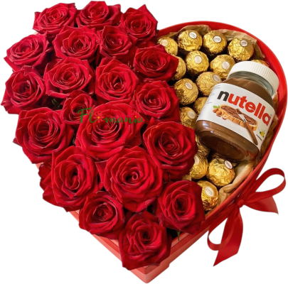 Сердце с розами, Ферреро и Nutella «Формула настроения»